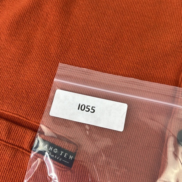 Vintage Hang Ten Men's Orange Button-Up Vest - Picture 9 of 9